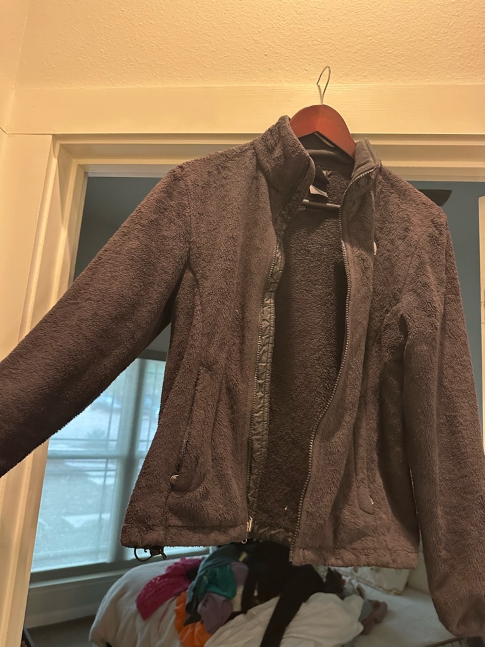 The North Face Charcoal Teddy Fleece Jacket